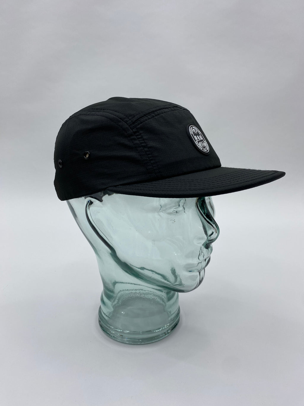 Black Five Panel Cap