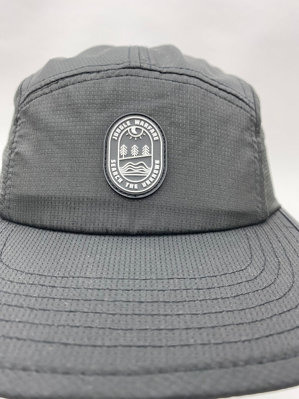 Black Five Panel Cap