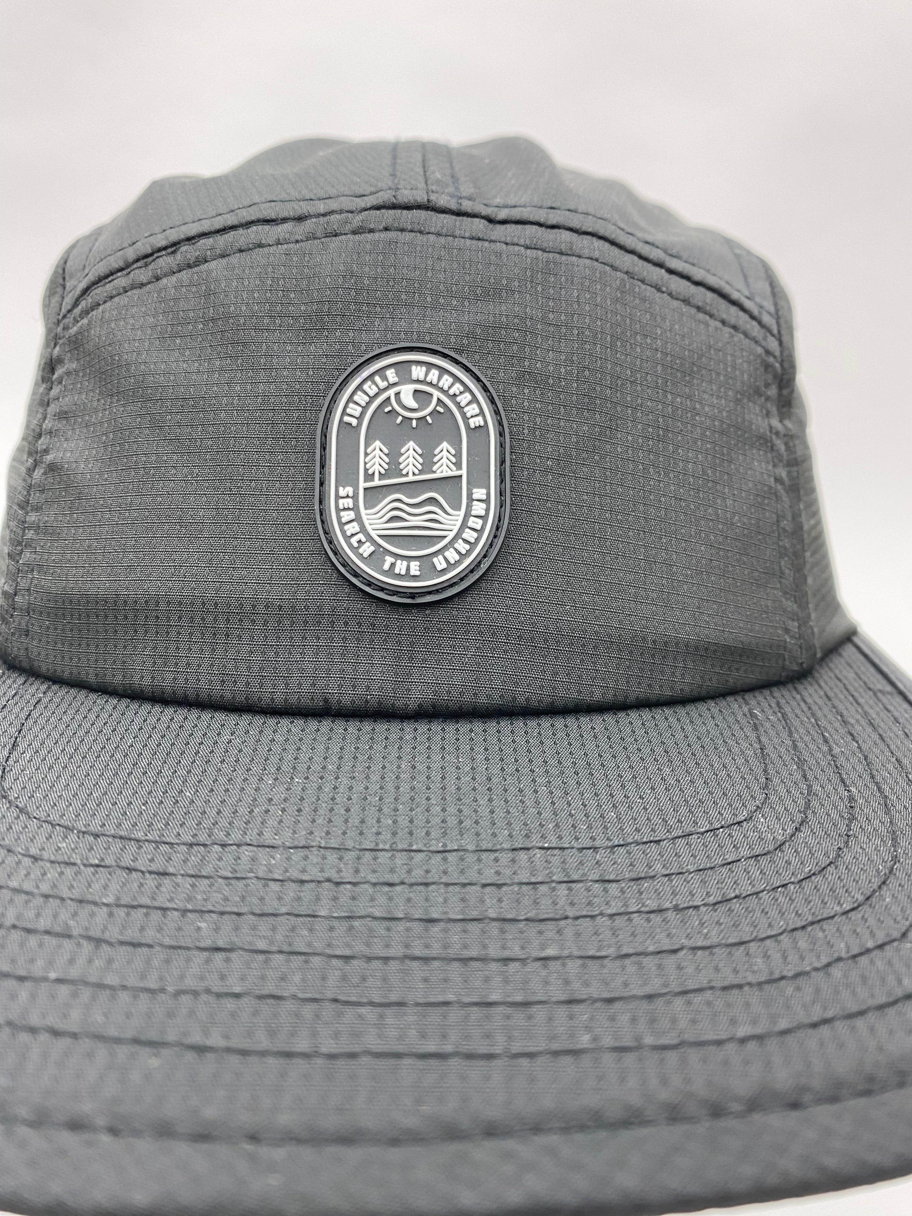Black Five Panel Cap