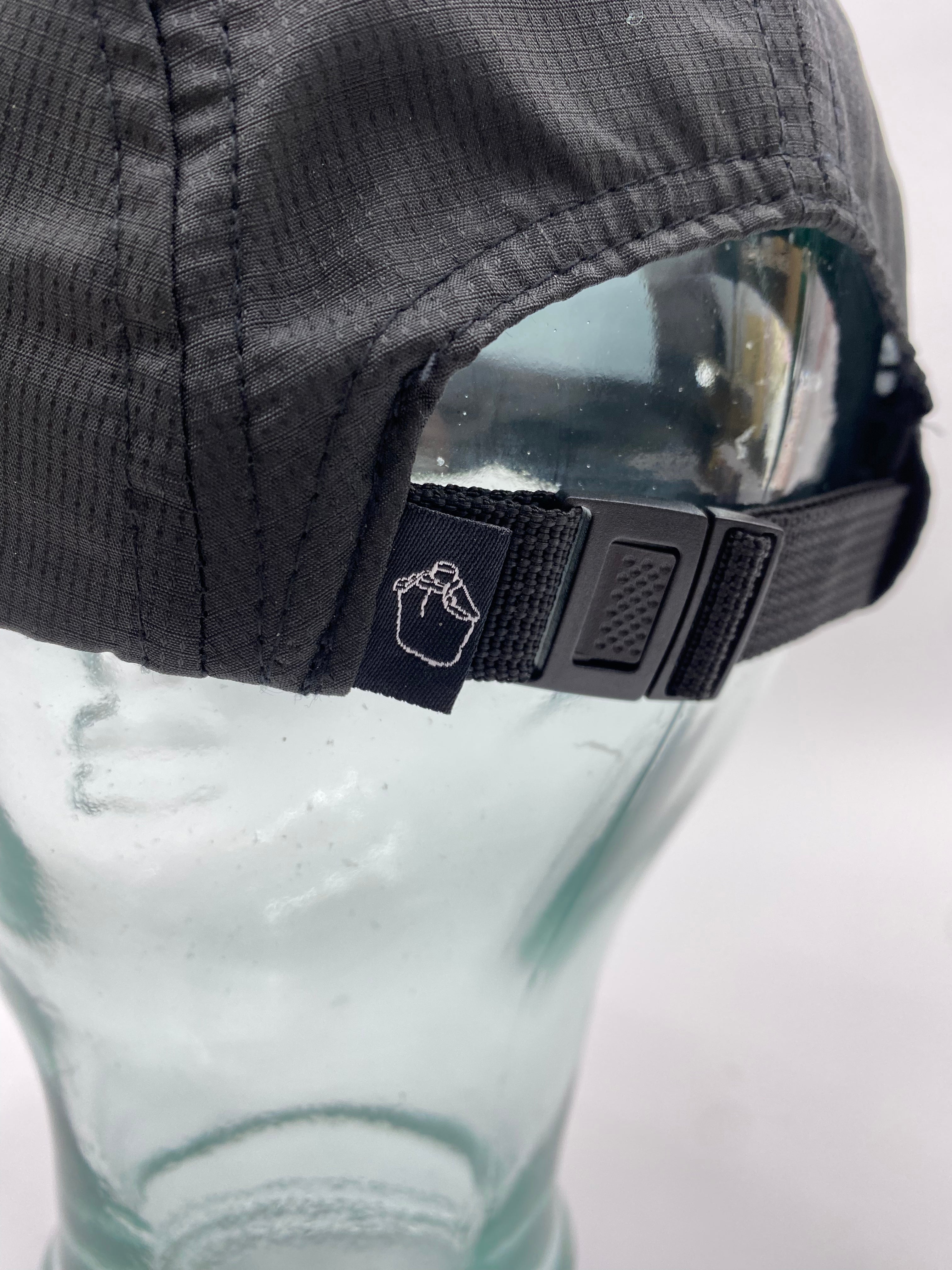 Black Five Panel Cap