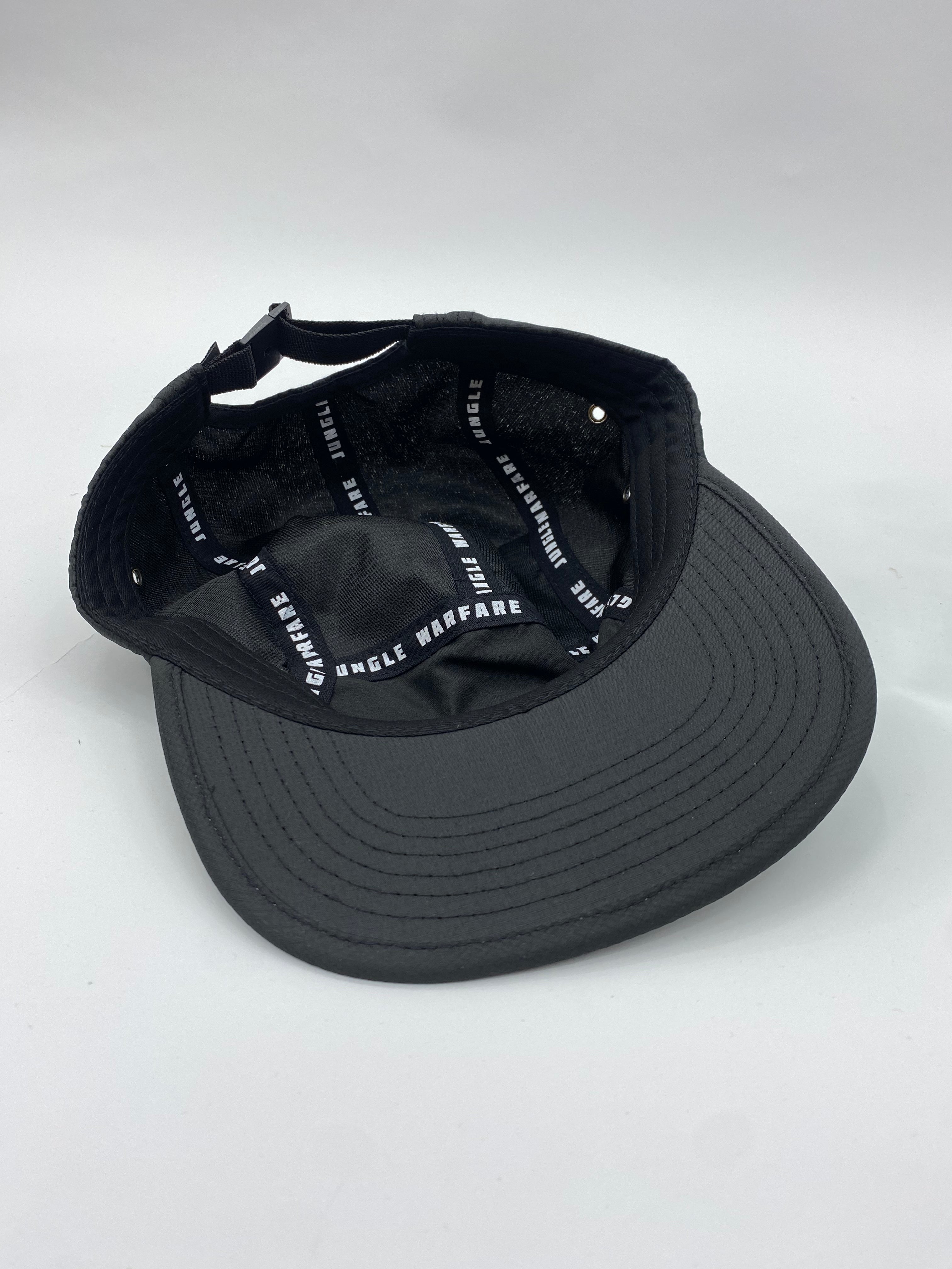 Black Five Panel Cap