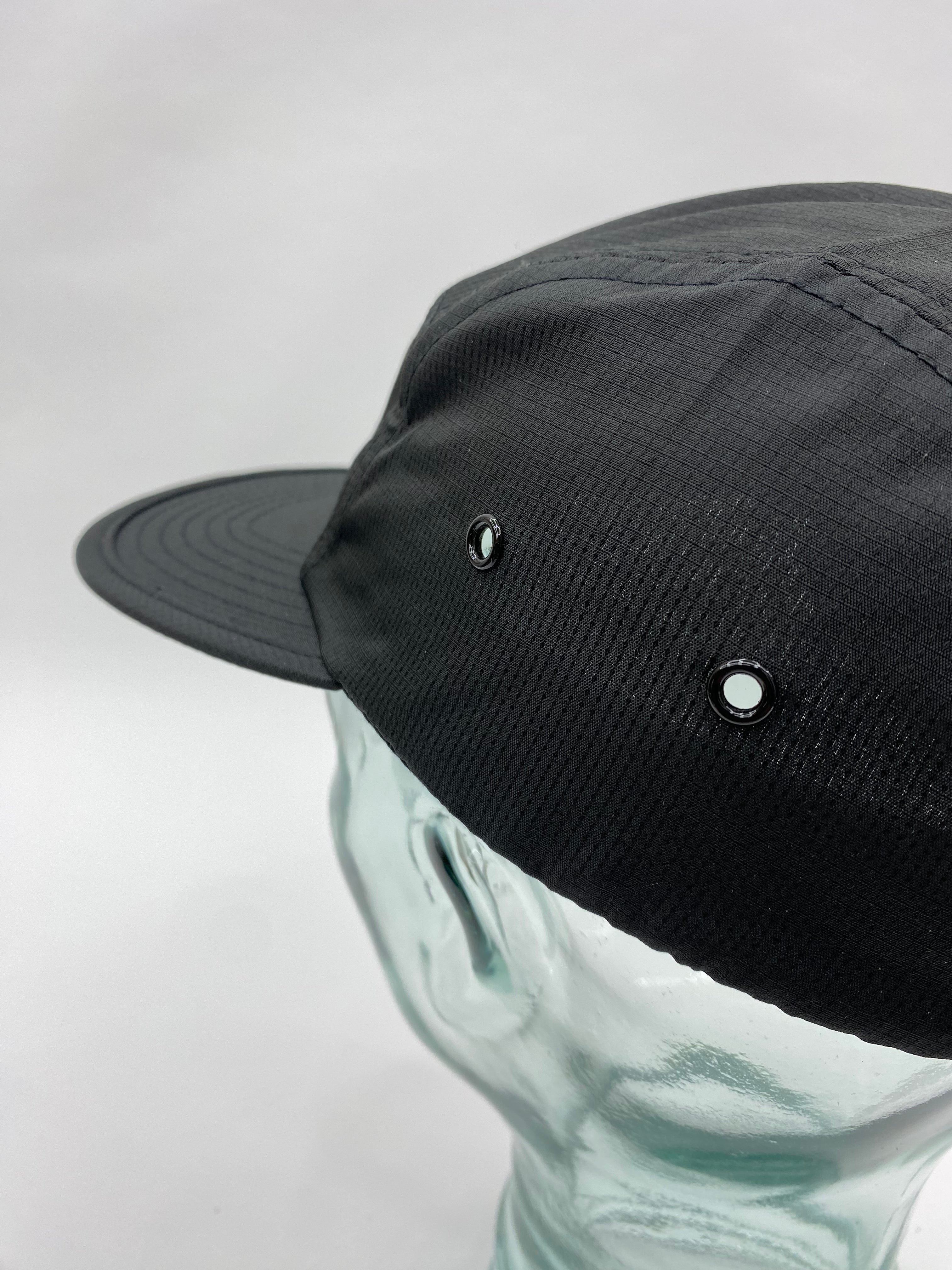 Black Five Panel Cap