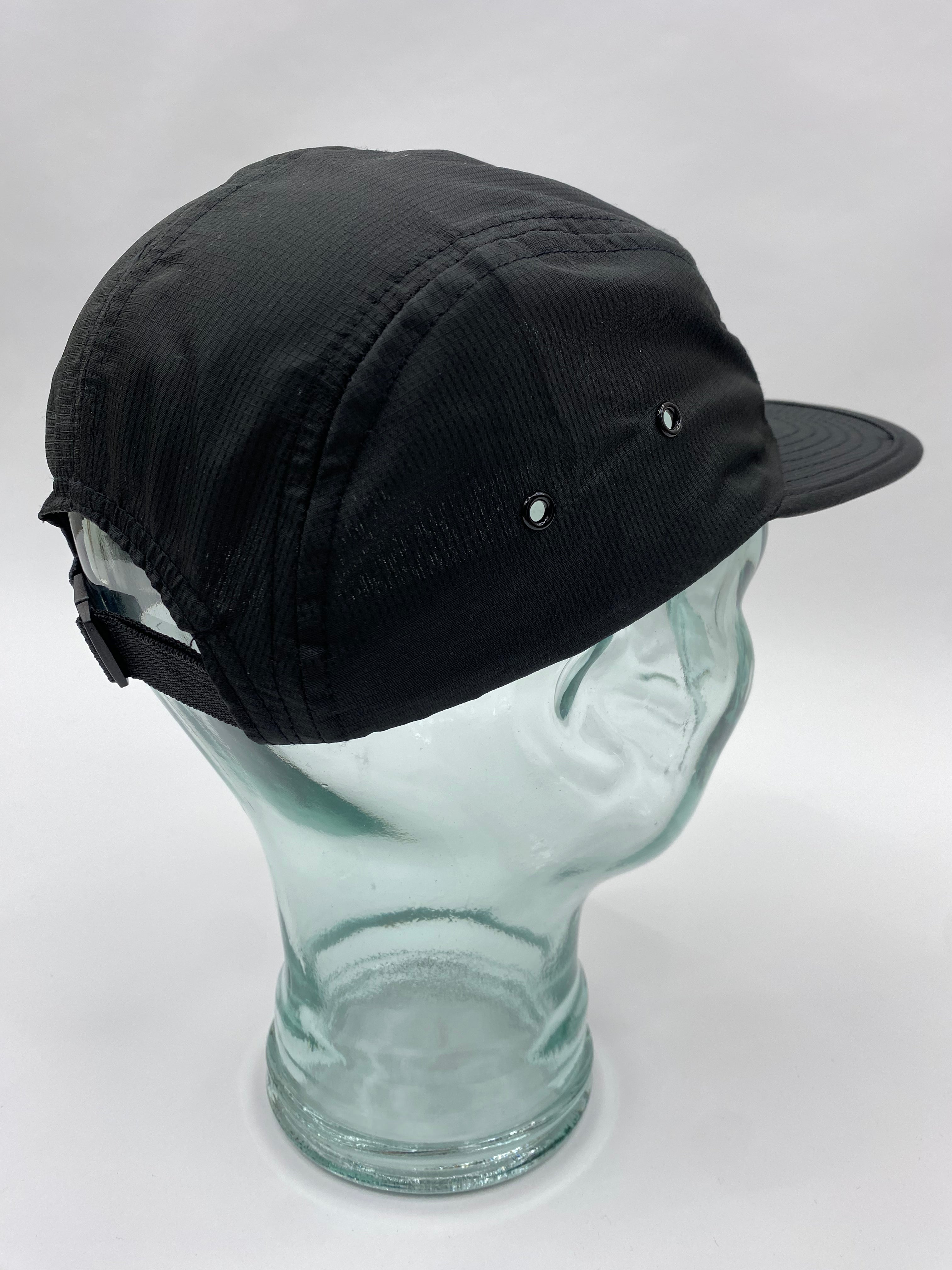 Black Five Panel Cap
