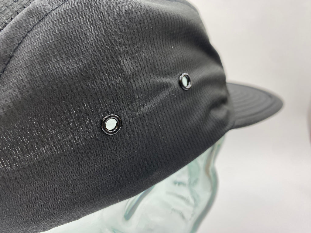 Black Five Panel Cap